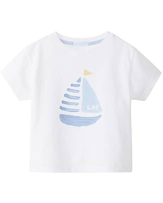 Laranjinha T-Shirt Baby con Barchetta - Naturale - 100% Cotone T-shirt