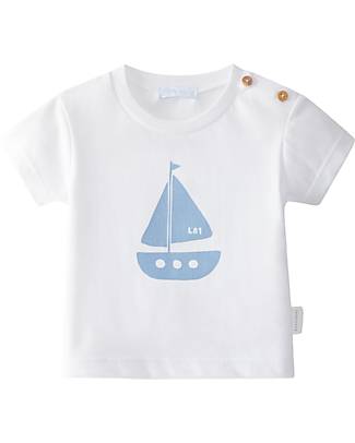 Laranjinha T-shirt con Barchetta - Bianco - 100% Cotone T-shirt
