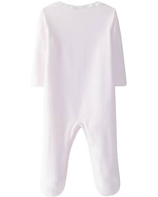 Laranjinha Tutina Intera con Piedini - Rosa - 100% Velluto di Cotone Antibatterico Tutine Lunghe