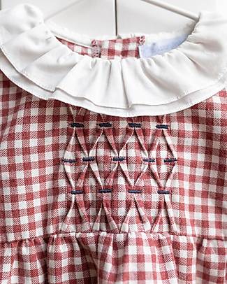 Laranjinha Vestito Maniche Lunghe - Rosso - 100% Cotone Vestiti_