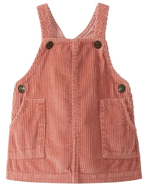 Laranjinha Vestito Salopette - Rosa Antico - Velluto di Cotone Vestiti_