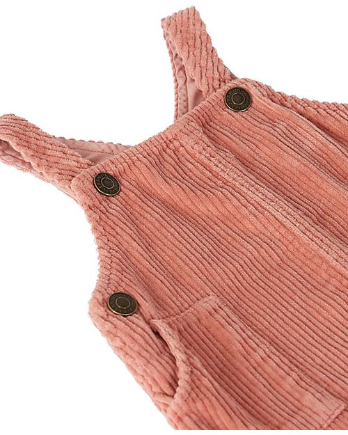 Laranjinha Vestito Salopette - Rosa Antico - Velluto di Cotone Vestiti_