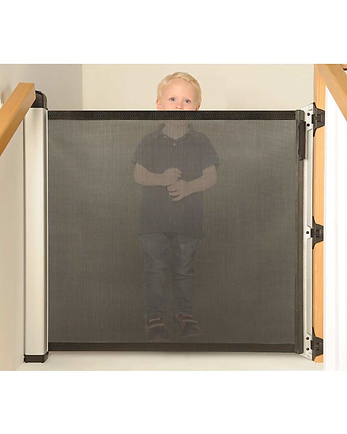 Lascal Cancelletto Kiddiguard Avant, 120 cm - Nero - A scomparsa e con blocco automatico Cancelletti di Sicurezza