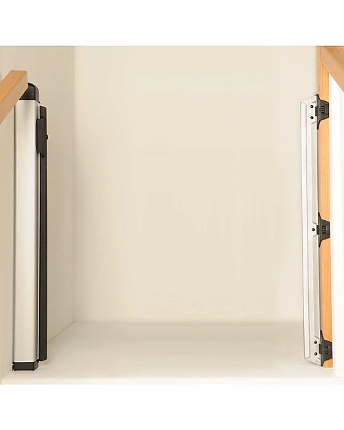 Lascal Cancelletto Kiddiguard Avant, 120 cm - Nero - A scomparsa e con blocco automatico Cancelletti di Sicurezza