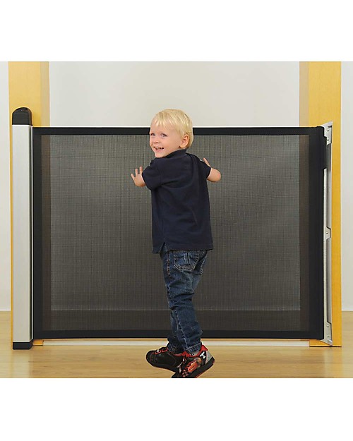 Lascal Cancelletto Kiddiguard Avant, 120 cm - Nero - A scomparsa e con blocco automatico Cancelletti di Sicurezza