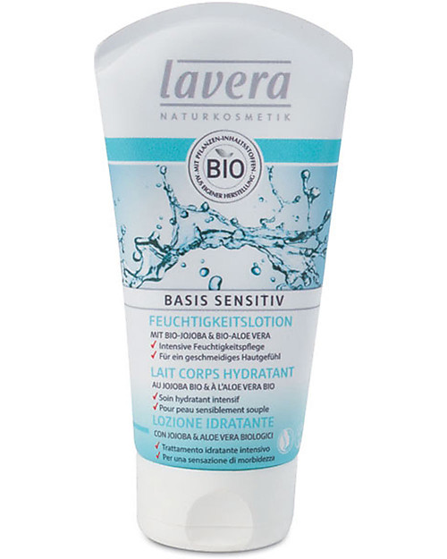 Lavera Bio Lozione Idratante, Basis Sensitiv - Jojoba e Aloe Vera - 200 ml Creme e Olii