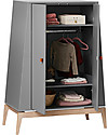 Leander Armadio Luna Small - Grigio/Quercia - Pensato per Bambini Armadi