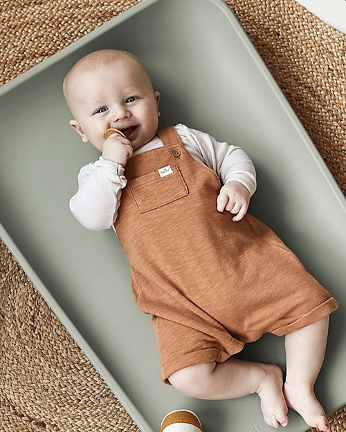 Leander Materassino Fasciatoio Matty - Sage Green - Portatile e Impermeabile Fasciatoi