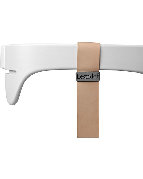 Leander Protezione Addominale, Bianco - Accessorio adatto a Seggiolone Leander Seggioloni Pappa