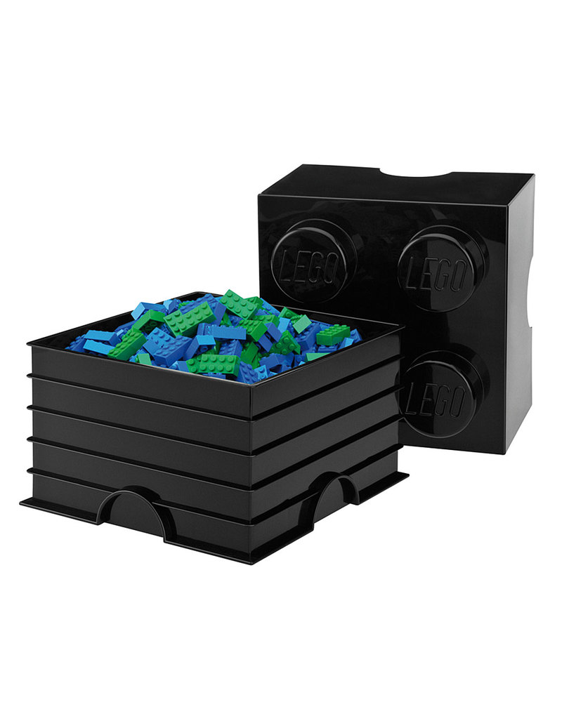 Lego Mattoncino Contenitore LEGO - Blu - 4 Bottoncini unisex (bambini)