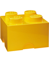 Lego Mattoncino Contenitore LEGO - Giallo - 4 Bottoncini Contenitori Porta Giochi