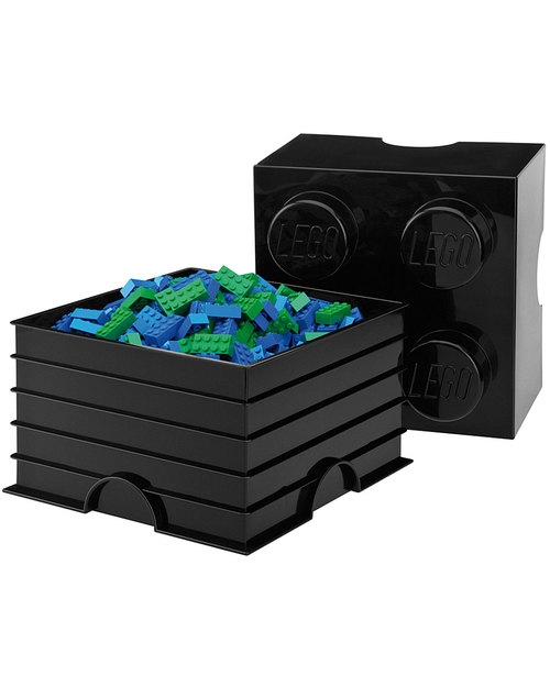 Lego Mattoncino Contenitore LEGO - Giallo - 4 Bottoncini Contenitori Porta Giochi