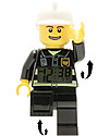 Lego Sveglia con Minifigure Pompiere LEGO City Orologi