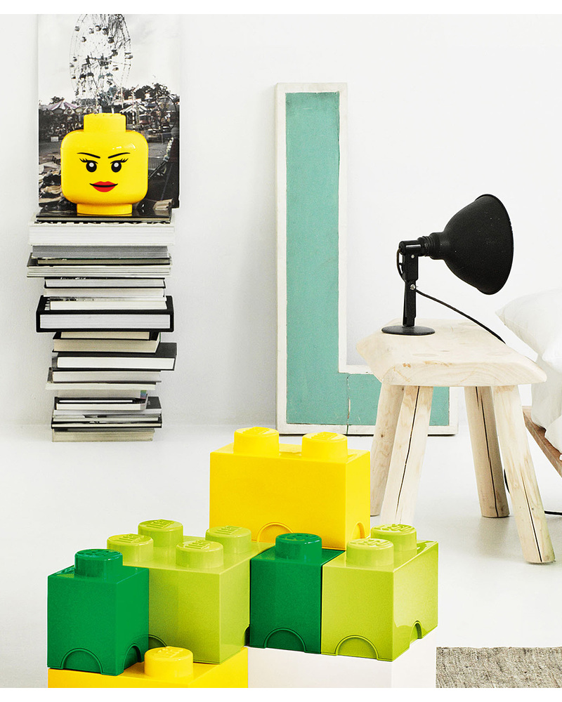 Lego Testa Contenitore Girl LEGO - Piccolo unisex (bambini)
