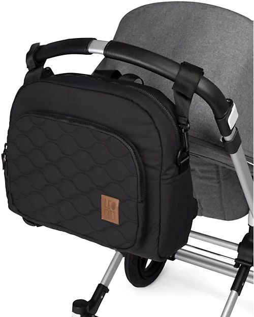 Leokid Borsa Zaino da Passeggino - Nero - Con Tasca Termica! Borse e Organizer