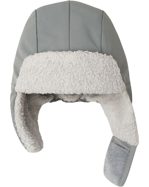 Leokid Cappello Invernale Trapper - Fjord Gray - Fodera in Pile - Idrorepellente Cappelli Invernali