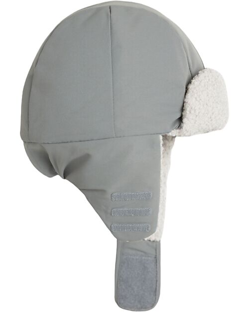 Leokid Cappello Invernale Trapper - Fjord Gray - Fodera in Pile - Idrorepellente Cappelli Invernali