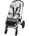 Leokid Fodera Estiva 3D Doppia - Animali/Bianco - per Seggiolino Auto + Passeggino Accessori Seggiolini Auto