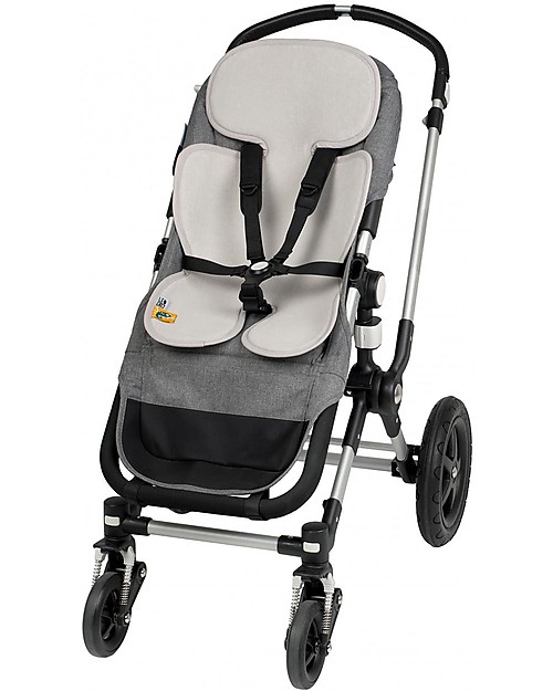 Leokid Fodera Estiva 3D Doppia - Animali/Bianco - per Seggiolino Auto + Passeggino Accessori Seggiolini Auto