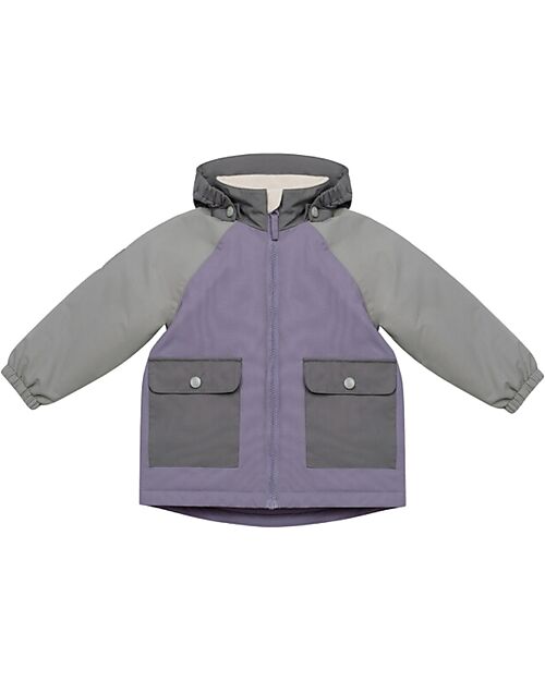 Leokid Giacca da Neve - Lilac Gray - con Tasche Frontali Giacche