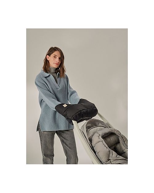 Leokid Guanti a Manopola Eddy - Nero - fino a -20°C  - per Passeggini e Slitte Accessori Vari