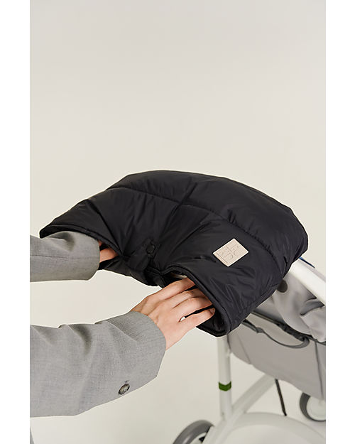Leokid Guanti a Manopola Eddy - Nero - fino a -20°C  - per Passeggini e Slitte Accessori Vari