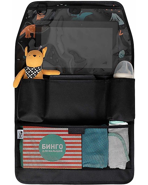 Leokid Organizer da Viaggio - Hey Dino - con Tasca per Tablet Contenitori Porta Giochi