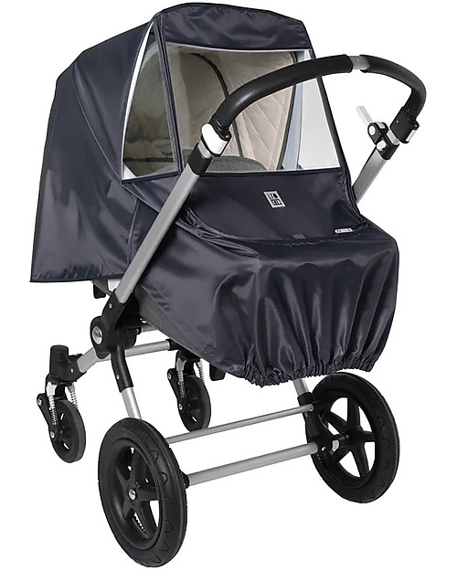 Leokid Parapioggia Universale per Passeggino - Grigio Magnet - Impermeabile Parapioggia