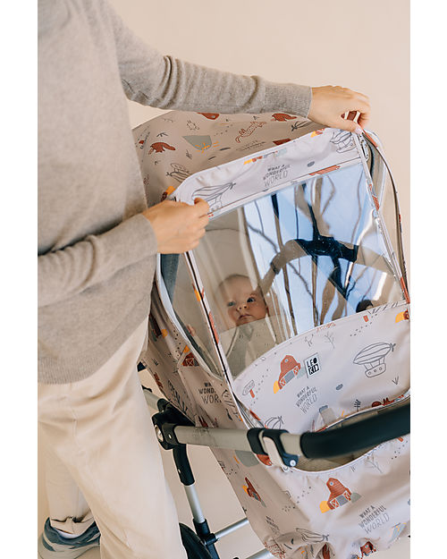 Leokid Parapioggia Universale per Passeggino - Wonder - Impermeabile Parapioggia