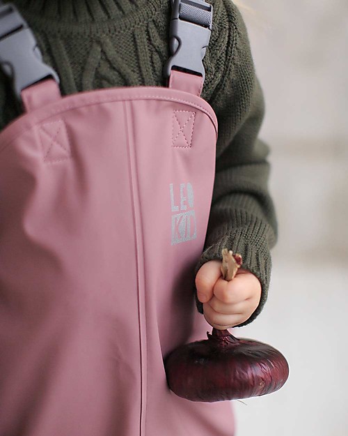 Leokid Salopette Impermeabile - Rosa - Elastica e Regolabile Salopette