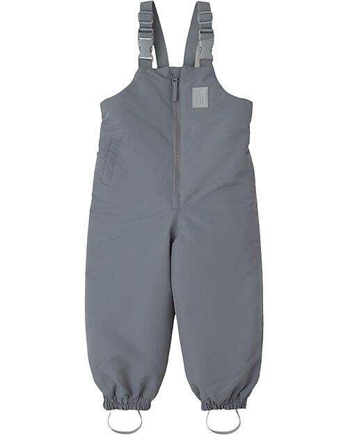Leokid Salopette Invernale Impermeabile - Color Block Fjord Gray - con Bretelle Regolabili Salopette