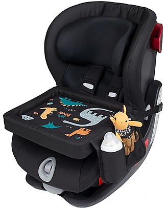 Leokid Tavolino da Viaggio Universale - Hey Dino - per Seggiolino Auto Accessori Seggiolini Auto