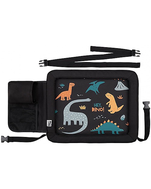 Leokid Tavolino da Viaggio Universale - Hey Dino - per Seggiolino Auto Accessori Seggiolini Auto
