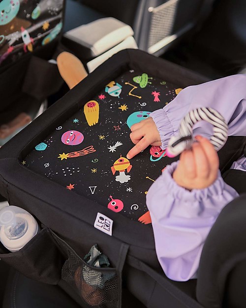 Leokid Tavolino da Viaggio Universale - Pianeti Divertenti - per Seggiolino Auto Accessori Seggiolini Auto