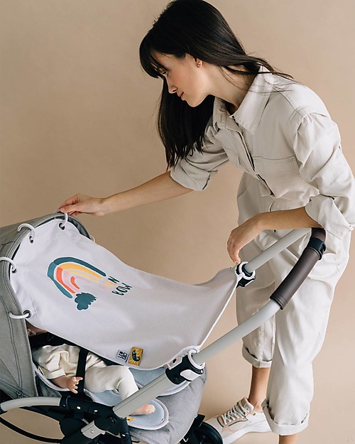 Leokid Telo Parasole per Passeggino - Arcobaleno - Protezione dai Raggi UV Accessori Vari
