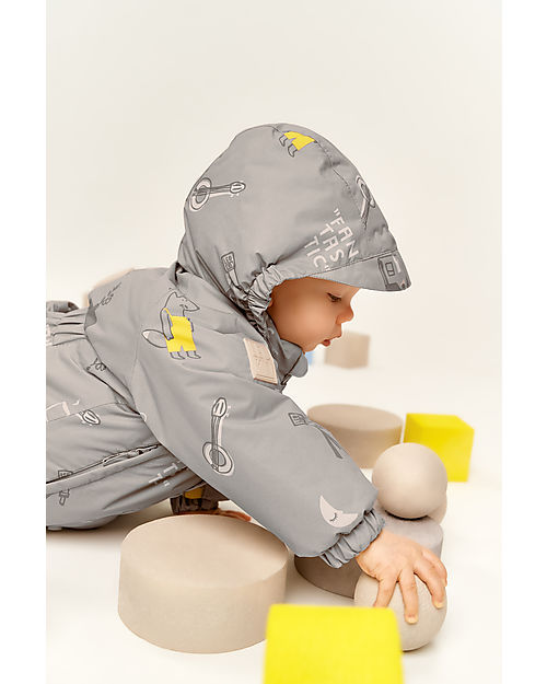 Leokid Tuta da Neve Impermeabile e Foderata - Beige - Fantastic - Calda e Coprente! Tute Invernali