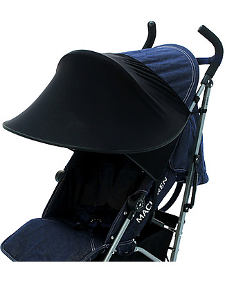 Leokid Visiera Parasole Universale per Passeggino - Nera - Protezione dai Raggi UV Accessori