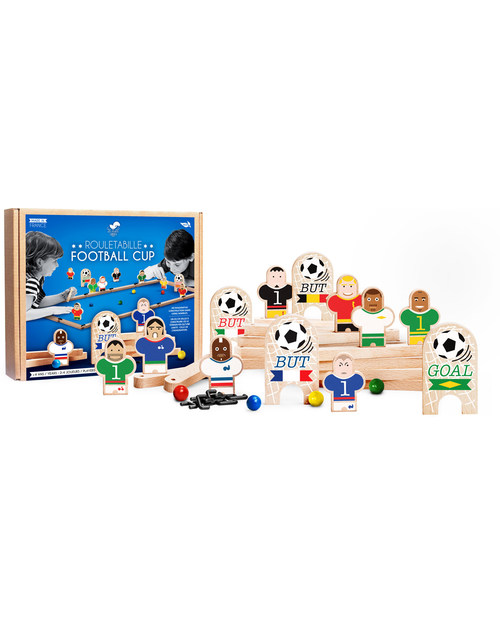 Les Jouets Libres Football Cup Team II (Gioco del Calcio con Biglie) - Edizione Limitata! (Italia, Francia, Belgio, Brasile) Giochi di una Volta