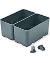 Liewood 2 Contenitori Jamal L - Blu - Plastica Riciclata -  10.2x21x10.5cm Contenitori Portaoggetti