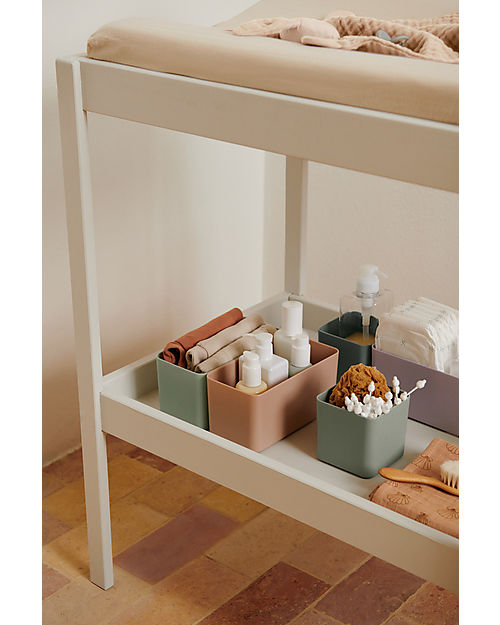 Liewood 2 Contenitori Jamal L - Sabbia - Plastica Riciclata -  10.2x21x10.5cm Contenitori Portaoggetti