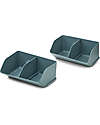 Liewood 2 Contenitori Rosemary M - Blu - Plastica Riciclata - 11.9x28.3x18.2cm Contenitori Portaoggetti