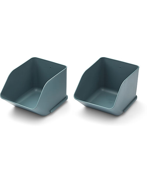 Liewood 2 Contenitori Rosemary S - Blu - Plastica Riciclata - 11.9x13.9x18.2cm Contenitori Portaoggetti