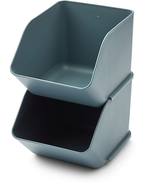Liewood 2 Contenitori Rosemary S - Blu - Plastica Riciclata - 11.9x13.9x18.2cm Contenitori Portaoggetti