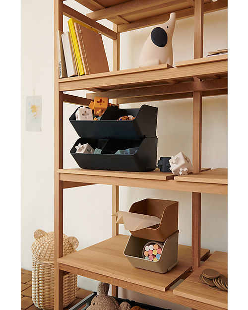 Liewood 2 Contenitori Rosemary S - Blu - Plastica Riciclata - 11.9x13.9x18.2cm Contenitori Portaoggetti