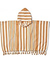 Liewood Accappatoio Poncho Roomie, Righe Crema/Senape - 100% cotone bio Accappatoi e Asciugamani