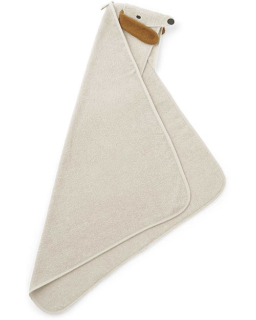 Liewood Asciugamano Albert con Cappuccio Cane - Sabbia Accappatoi e Asciugamani