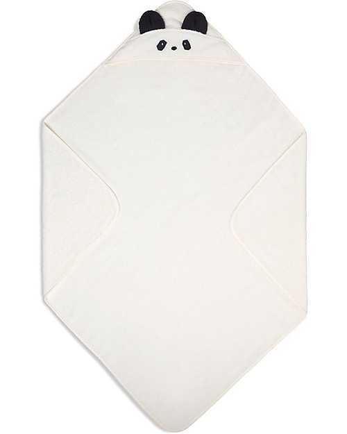 Liewood Asciugamano Augusta con Cappuccio, Panda - Creme de la Creme Accappatoi e Asciugamani