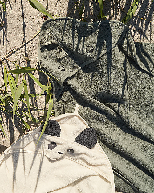 Liewood Asciugamano Augusta con Cappuccio, Panda - Creme de la Creme Accappatoi e Asciugamani