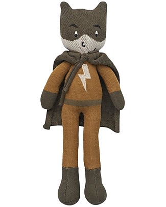 Liewood Bambolotto Harris Superhero - Golden Caramel Multi Mix - 30 cm - Cotone Bio Bambole