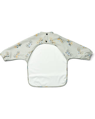 Liewood Bavaglio Impermeabile con Maniche e Tasca Merle - Cloud - Blu - 100% Materiale Riciclato Bavagli con Maniche